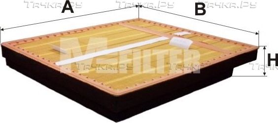 Воздушный фильтр MFilter для Mercedes-Benz Actros MP2 2002-2008. Артикул K 799/1