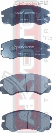 Тормозные колодки Akyoto Packing AKYOTO. Артикул AKD-1343