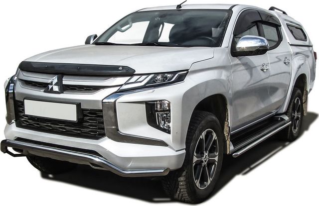 Защита Slitkoff переднего бампера d57 волна для Mitsubishi L200 V рестайлинг 2018-2026. Артикул ML18-005