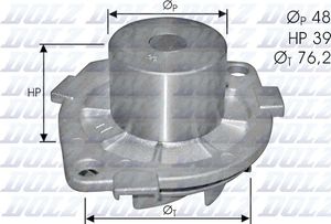 Помпа (водяной насос) Dolz для Alfa Romeo 159 2005-2011. Артикул S214