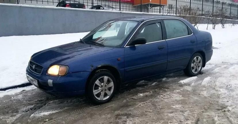 Дефлекторы Heko для окон (передняя пара) Suzuki Baleno 4/5-дв. 1995-2002. Артикул 28602