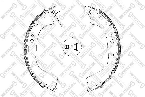 Тормозные колодки Stellox. Артикул 661 101-SX