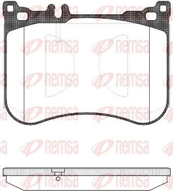 Тормозные колодки Remsa. Артикул 1534.00