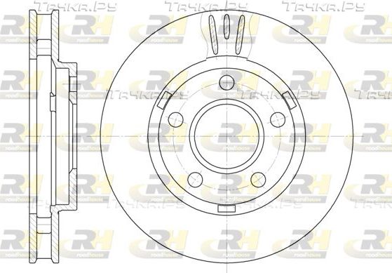 Тормозной диск RoadHouse передний для Buick Century VI 1996-2005. Артикул 6581.10