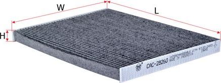 Салонный фильтр Sakura. Артикул CAC-28260