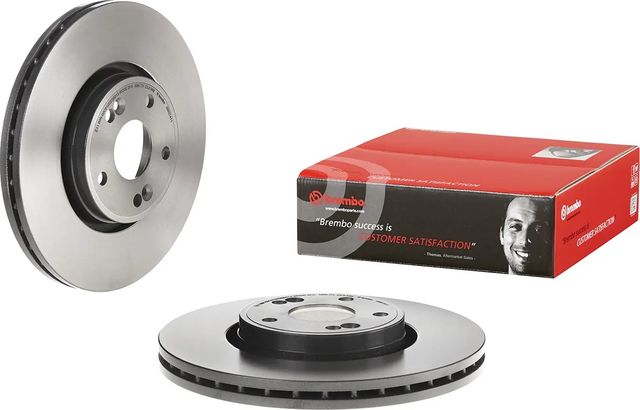 Тормозной диск Brembo UV Coated передний для Renault Laguna II 2001-2007. Артикул 09.9074.11