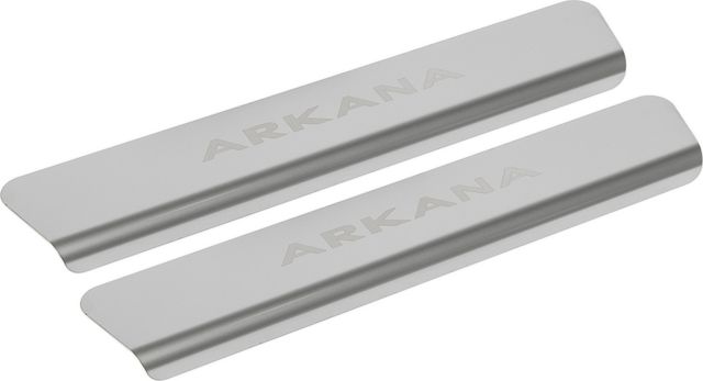 Накладки Rival на пороги (с надписью) для Renault Arkana 2019-2026. Артикул NP.4705.3