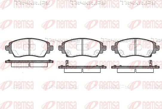 Тормозные колодки Remsa передние для Toyota Corolla E110 1997-2002. Артикул 0716.02