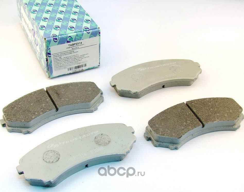 КОЛОДКИ ДИСКОВЫЕ (Trustauto). Артикул TABP2314