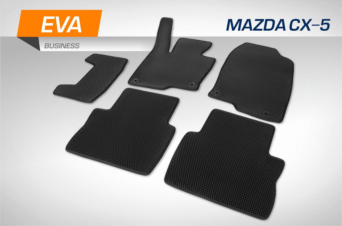 Коврики AutoFlex в салон автомобиля EVA (ЭВА, ЕВА) Business для Mazda CX-5 II поколение 2017-2026. Артикул 3380101