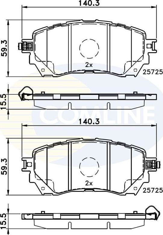Тормозные колодки Comline Comline. Артикул CBP32237