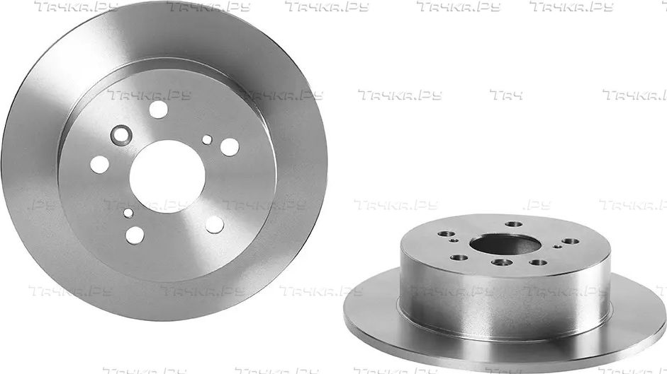 Тормозной диск Brembo PRIME LINE задний для Toyota Avalon III 2007-2012. Артикул 08.B566.10