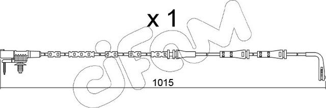Датчик износа тормозных колодок  Metelli задний для Jaguar F-Pace 2015-2026. Артикул SU.357