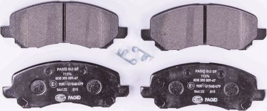 Тормозные колодки Hella. Артикул 8DB 355 009-671