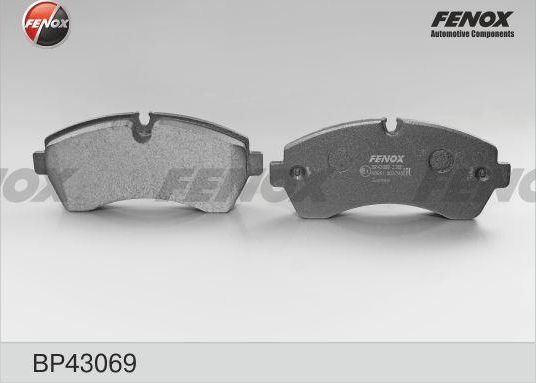 Тормозные колодки Fenox. Артикул BP43069