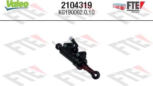 Цилиндр сцепления главный FTE для Peugeot Expert I 2000-2006. Артикул 2104319