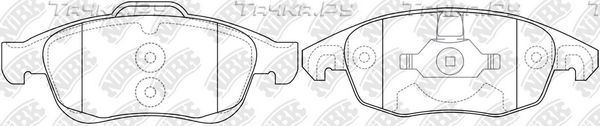Тормозные колодки NiBK передние для Citroen C4 II 2009-2026. Артикул PN0471