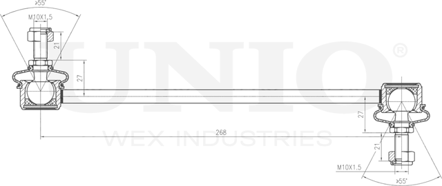 Тяга/стойка стабилизатора (Unio). Артикул SSP-50158