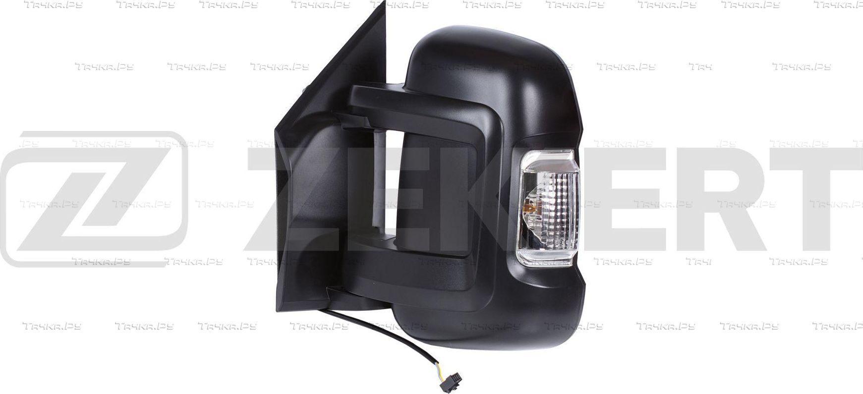 Зеркало боковое (в сборе) Zekkert левое для Citroen Jumper II 2006-2026. Артикул SP-4030