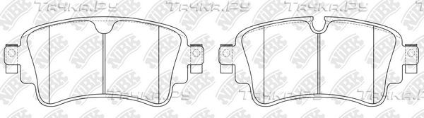 Тормозные колодки NiBK задние для Audi A4 allroad V (B9) 2016-2026. Артикул PN0697