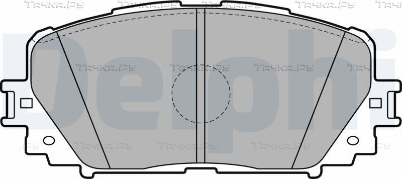 Тормозные колодки Delphi (Low-Metallic). Артикул LP2123