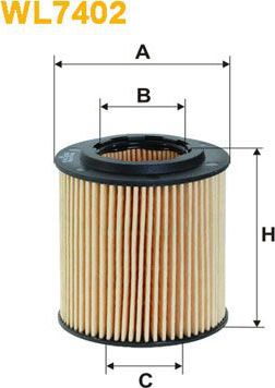 Масляный фильтр WIX Filters для Alfa Romeo 159 2005-2011. Артикул WL7402