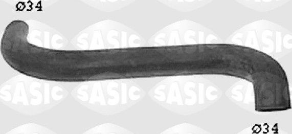 Патрубок радиатора (системы охлаждения) Sasic правый верхний для Mercedes-Benz W123 1979-1985. Артикул SWH6705