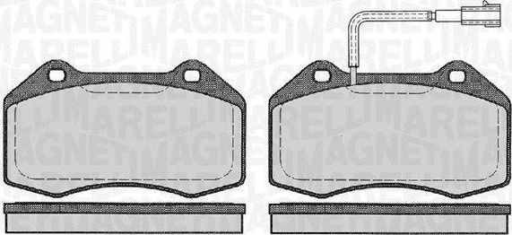 Тормозные колодки Magneti Marelli. Артикул 363916060127