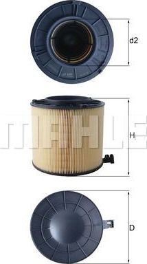 Воздушный фильтр Mahle. Артикул LX 4406