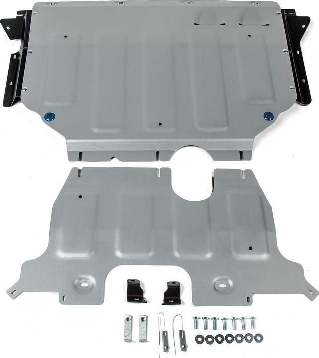 Защита алюминиевая Rival для картера и КПП Volkswagen Teramont 4WD 2017-2026. Артикул 333.5861.1