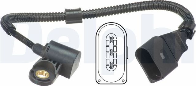 Датчик положения распредвала Delphi для Audi A5 I (8T) 2008-2017. Артикул SS11217
