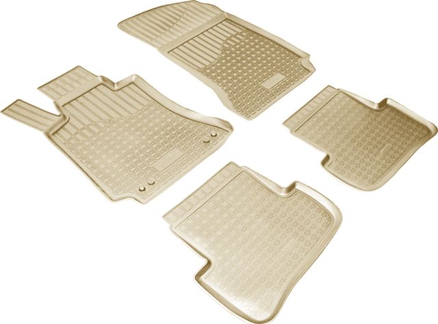 Коврики Норпласт для салона Mercedes-Benz C-класс W204 седан 2011-2013 БЕЖЕВЫЕ. Артикул NPA10-C56-190-B