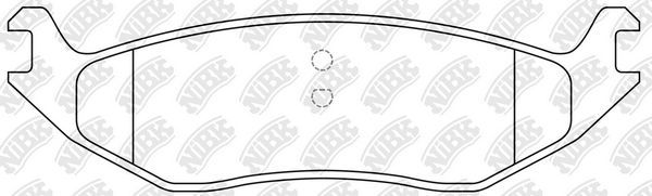 Тормозные колодки NiBK задние для Chrysler Aspen 2006-2008. Артикул PN0705