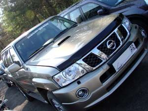 Дефлектор SIM для капота Nissan Patrol Y61 2004-2010. Артикул SNIPATR0412