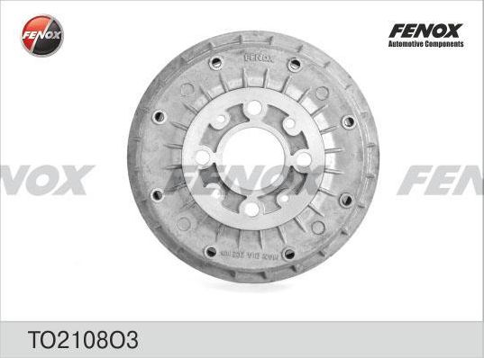 Тормозной барабан Fenox передний/задний для ВАЗ Samara (2108, 2109, 2113, 2114) 1986-2013. Артикул TO2108O3