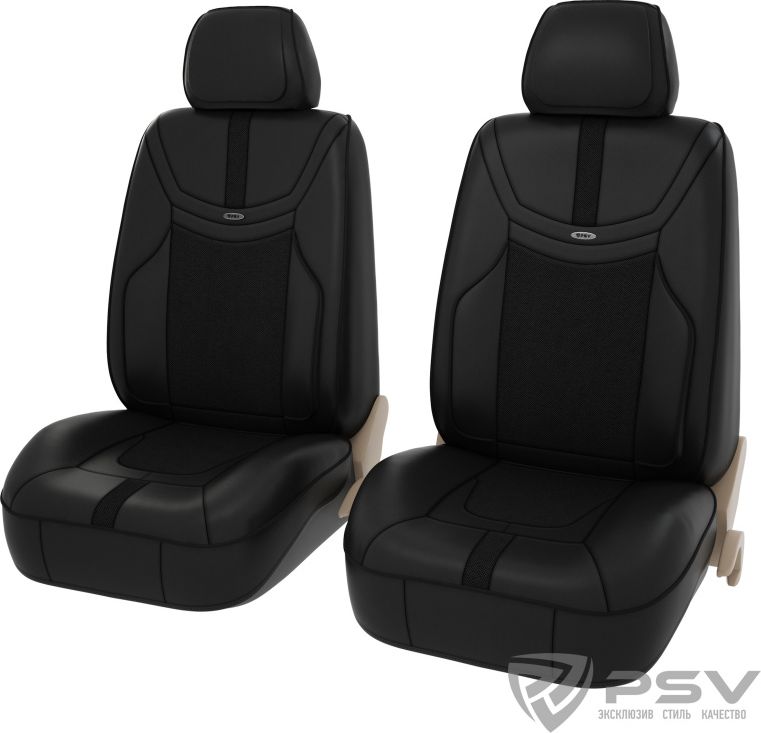 Чехлы универсальные формованные PSV PREMIUM Reform 2 FRONT на сидения, цвет Черный. Артикул 131862