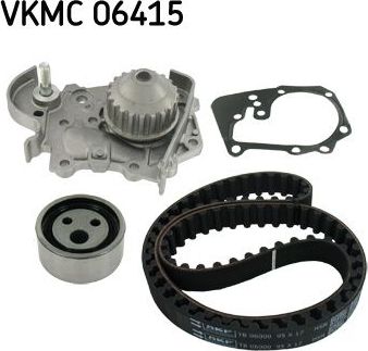 Помпа (водяной насос) с комплектом ремня ГРМ SKF. Артикул VKMC 06415