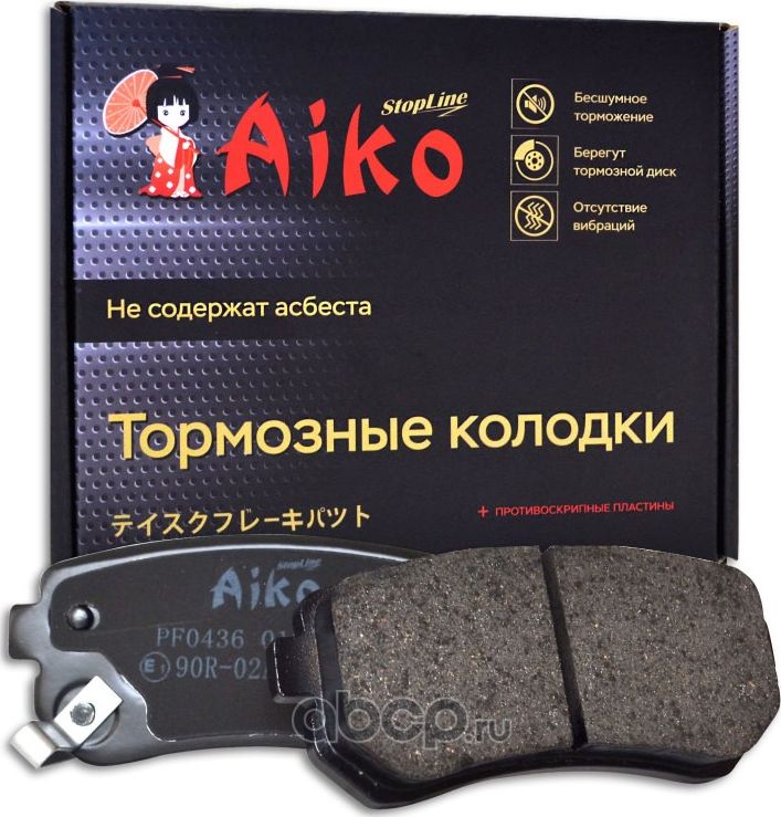 Колодки тормозные PF0436 (Aiko). Артикул PF0436