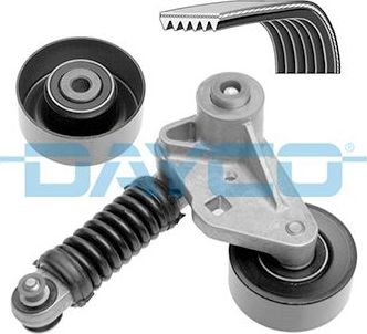 Приводной ремень поликлиновой с роликами (комплект) Dayco. Артикул KPV175