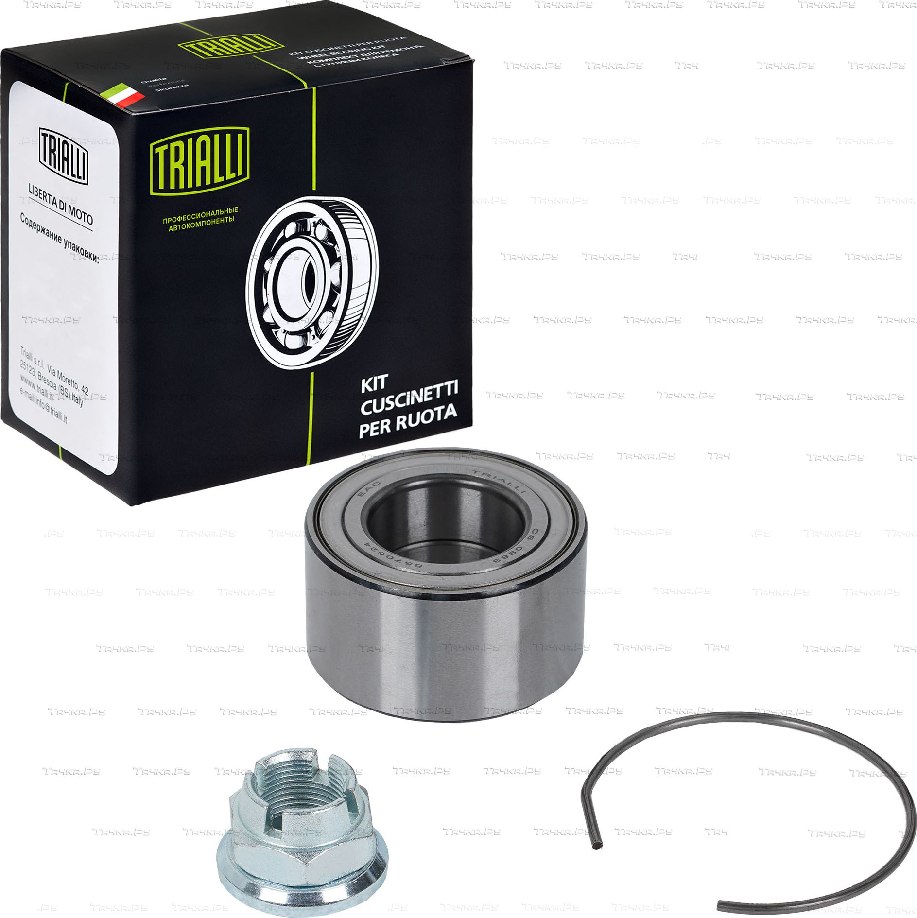 Ступичный подшипник (комплект) Trialli передний для Renault Clio II 1998-2013. Артикул CS 0983