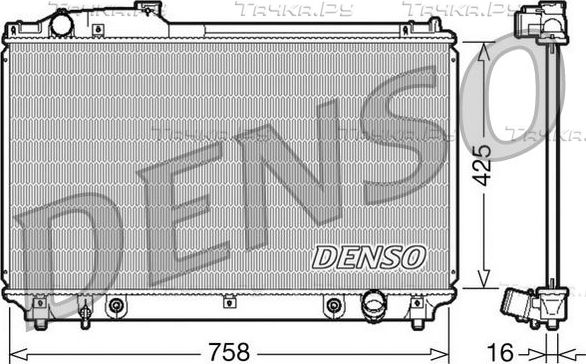 Радиатор охлаждения двигателя Denso (алюминий). Артикул DRM51003