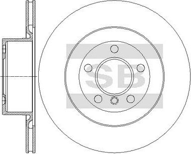 Тормозной диск Sangsin Hi-Q задний для BMW 3 IV (E46) 2001-2006. Артикул SD5227