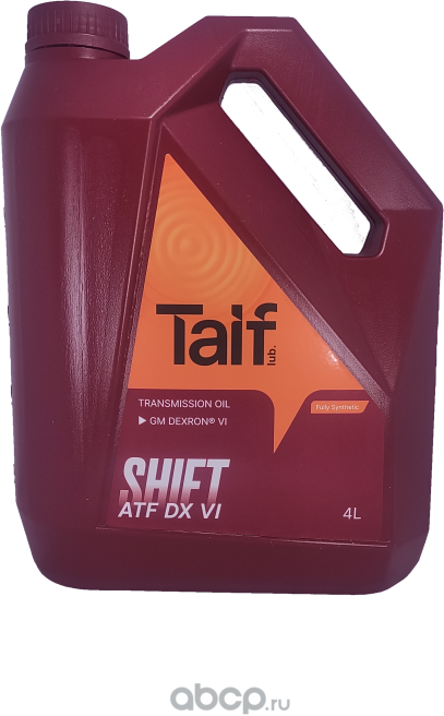 TAIF Масло трансмиссионное SHIFT ATF DX VI, 4L. Артикул 214018