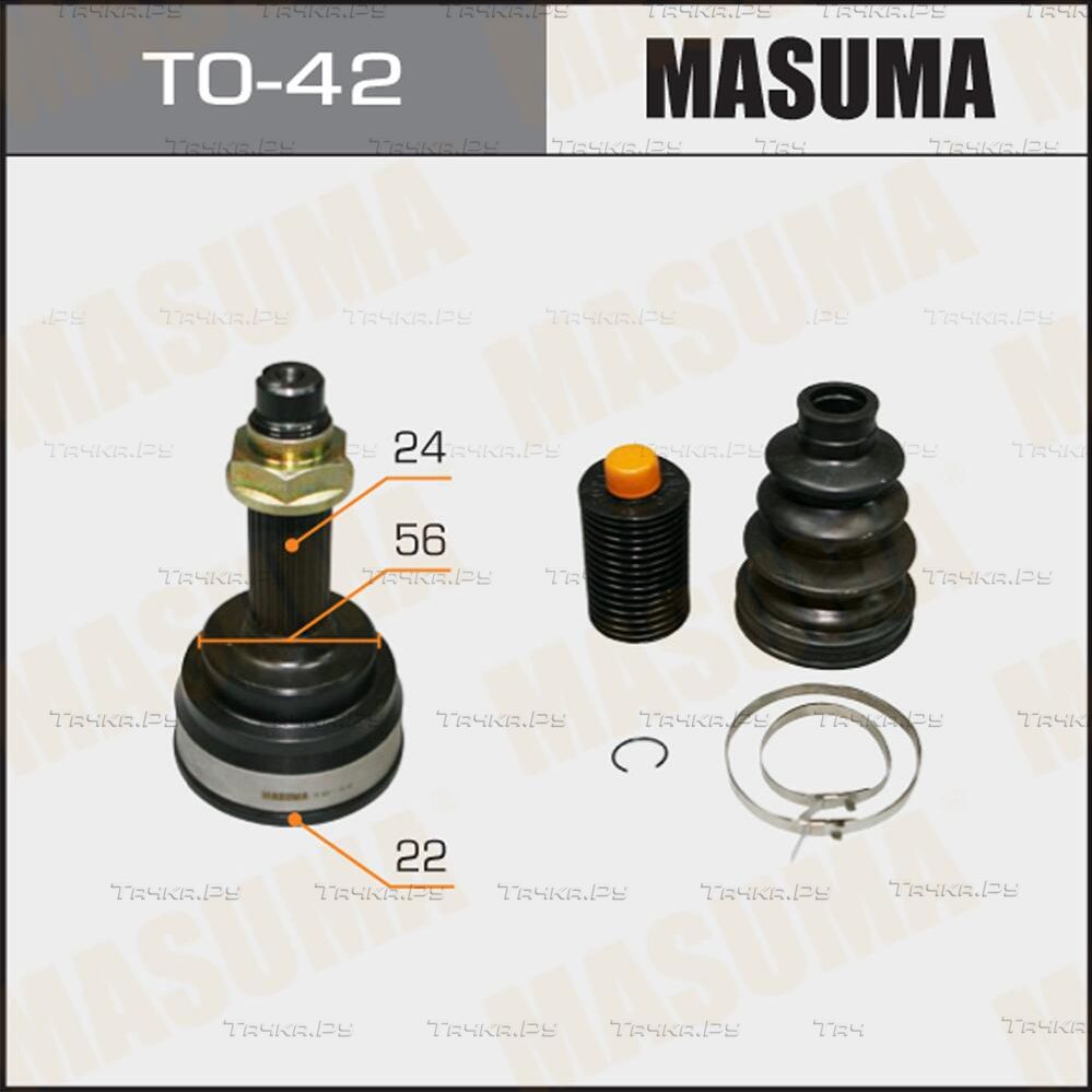Шрус наружный (граната) Masuma передний для Toyota Echo 1999-2005. Артикул TO-42