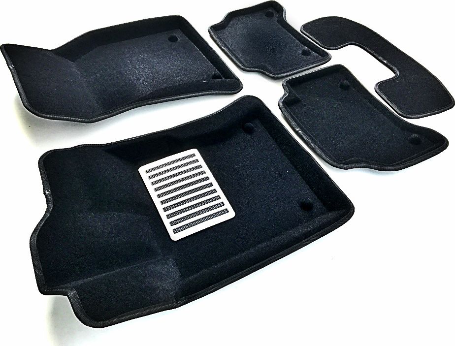 Коврики текстильные Euromat 3D Lux для салона Jaguar XE 2015-2026 ЧЕРНЫЕ. Артикул EM3D-002752
