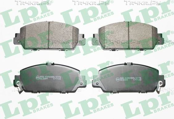 Тормозные колодки LPR передние для Honda HR-V II 2015-2026. Артикул 05P1886
