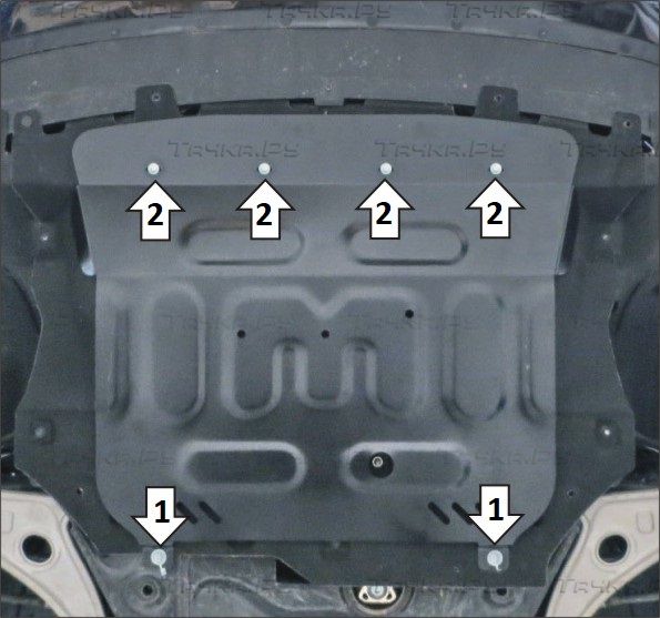 Защита Мотодор для картера, КПП FAW Bestune T99 2022-2026. Артикул 53903
