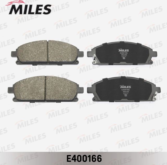 Тормозные колодки Miles (Low-Metallic). Артикул E400166
