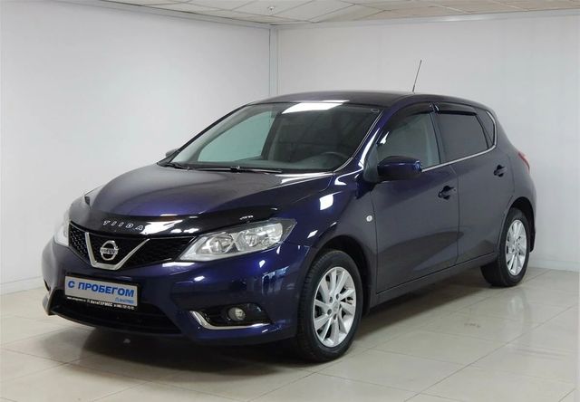 Дефлектор VT52 для капота Nissan Tiida C13 2015-2018. Артикул NS59VT