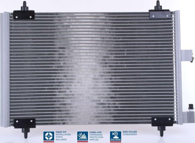 Радиатор кондиционера (конденсатор) Nissens (алюминий). Артикул 94542